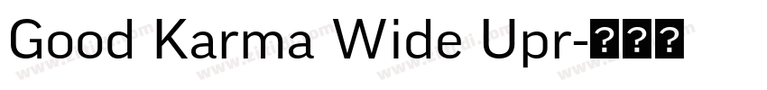 Good Karma Wide Upr字体转换 Good Karma Wide Upr字体转换